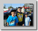 Cole Cabrera and fan at Irwindale